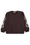Floral Printed Sweatshirt for 10-13 Years Old - Brown