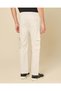 Men White Plain Cargo Pants - 3