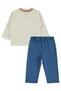 Polo Pike Polo Collar 2-5 Years Set - Navy Blue - 3
