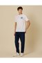 Men White Embroidered T-Shirt - 5