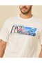 Men Ivory Car Graphic T-Shirt - 4