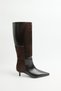 Boots 2606 - Real Leather Double Textured Bitter Brown Women's Boots - 3