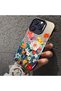 Samsung Galaxy S25 Compatible Silicone Edge Hard Back Case Floral Patterned Lover Couple Phone Case - 5