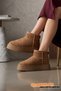 Women's Winter Boots with Plush Suede Look Inside, Thick Sole, Mink - Fon44 - 4