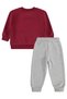 Civil Boys' Friends League Printed Tracksuit Set |   3 Thread-3 Thread |   School Nursery and Daily Use - Burgundy - 4
