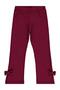 Civil Girls' Bow-Tie Leggings |   Steel |   School Nursery and Daily Use - Burgundy
