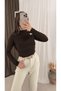 Sandy Blouse with Star Buckle on the Shoulder - Cvx - Bitter Brown - 3