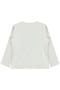 Girls Printed Sweatshirt for Ages 6-9 - Ecru - 2