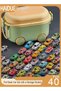 40 Pcs 6.8cm Pull Back Car Set with a Storage Bucket(Random storage box, vehicle model random)