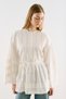 Ribbed Detailed Belted Tunic Ecru - 7