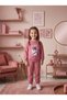 3-10 Years Old Girls' Manifest Printed Two-Thread Non-Threaded Cotton Top and Bottom Set - 2