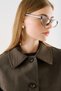 Front Buttoned Short Suede Jacket Brown - 4