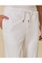 Men White Plain Track Pants - 4