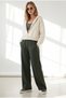Women's Khaki High Waist Drawstring Sweatpants Eşf-00000090 - 3