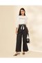 Women’s Black High-Rise Wide-Leg Trousers - 2