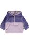 Hooded Zippered Sweatshirt for 2-5 Years Old - Lilac