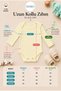3-Piece Long Sleeve Ribbed Baby Bodysuit Set 100% Cotton Snap Fastener Bodysuit – Yellow, Green, Tile - 8