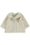 Rabbit Embroidered Buttoned Cardigan for 2-5 Years - Beige - 2