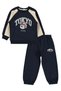 Tokyo Printed Tracksuit Set for Ages 2-5 - Navy Blue - 5