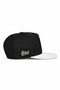 White-Black Hip Hop Hat with Rooster Logo - 2