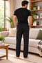 Cotton Pocketed Plaid Printed Winter Interlock Men's Pajama Bottoms with Elastic Waist - 3