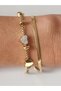 Love Heart Detailed Steel Bracelet - 3