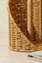 Decorative Rattan Paper Towel Holder Napkin Holder Stand with Bamboo Pole - 3