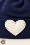 Unisex Baby Heart Embroidered 100% Cotton 3-6 Months Baby Beanie - 2
