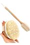 2 Pcs Bath Brush Set Dry and Bath Body Brush Reduce Cellulite Dry Brush For Cellulite And Lymphatic Drainage Exfoliating Brush With Soft Massage Nodules Shower Brush Body Scrubber - 2