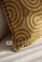 Ritmo Mustard Throw Pillow Cover (30X50) - 3