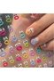 5Pcs Set 5D Embossed Nail Art Stickers Nail Art Decals For Nail Art Decoration Self Adhesive Nail Art Supplies For Women And Girls - 7