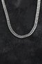 316L Steel Silver Color Curb Model Chain Men's Necklace