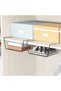 Hanging Under Shelf Storage Basket, Small Wire Basket Space Saving Organizer for Kitchen Office Bathroom Cupboard Pantry Cabinet Bookshelf, Black - 3