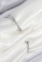 Brass Zircon Stone Pearl Model Silver Color Women's Bracelet - 2