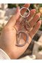 Letter D Stone Keychain Bag Ornament Car Accessory Gift - 4