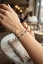 Star Model Zircon Stone Silver Color Women's Bracelet - 2