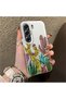 Tecno Camon 40 Pro 5g(Cm7) Compatible Acrylic Hard Back Panel with Silicone Edge Cactus Pattern Phone Case - 2
