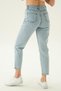 Ripped Detailed Mom Jean 11123 Ice - 4