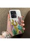 Vivo X200 Fe Compatible Acrylic Hard Back Panel Silicone Edge Cactus Patterned Phone Case - 2