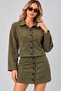 Women's Long Sleeve Round Neck Stripe Detailed Viscose Two-Thread Blouse and Slit Trousers Two-Piece Set Daily Casual Stylish Sport Set - 5