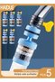 5 Pack Faucet Mount Filters,Faucet Water Filter Purifier Kitchen Tap Filtration Activated Carbon Removes Chlorine Fluoride Heavy Metals Hard Water for Home Kitchen Bathroom