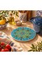 Handmade Tile Patterned Ceramic Trivet - Heat Resistant, 16 cm - 3