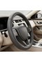 AUTO FAMILY Auto Family Sport Grip Steering Wheel Cover 15 Inch (37–38cm) – Textured PU Leather, Sweat-Resistant, All-Season Comfort, Universal Fit Car Interior Accessory (Grey)