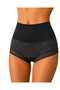 Women's 3-Piece High Waist Lace Detailed Corset Effect Gathering Panties Set - 6