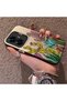 Realme C55 Compatible Acrylic Hard Back Panel with Silicone Edges Cactus Patterned Phone Case - 3