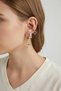 Set of 3 Earrings in Gold Color with Eros Bow Detail - 2