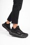 Men's Lace-Up Thick Rubber Sole Black Outdoor Trekking Boots 26K513