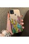 Oppo A15/A15S Compatible Acrylic Hard Back Panel with Silicone Edges Cactus Patterned Phone Case - 2