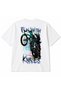 Ride the Chaos – Neon Bmx Freestyle Back Print Unisex Graphic T-Shirt