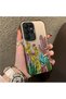 Samsung Galaxy S22 Ultra Compatible Acrylic Hard Back Panel with Silicone Edge Cactus Pattern Phone Case - 2